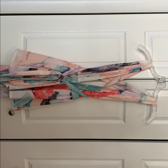 Open back, wrap around romper - Picture 1 of 6